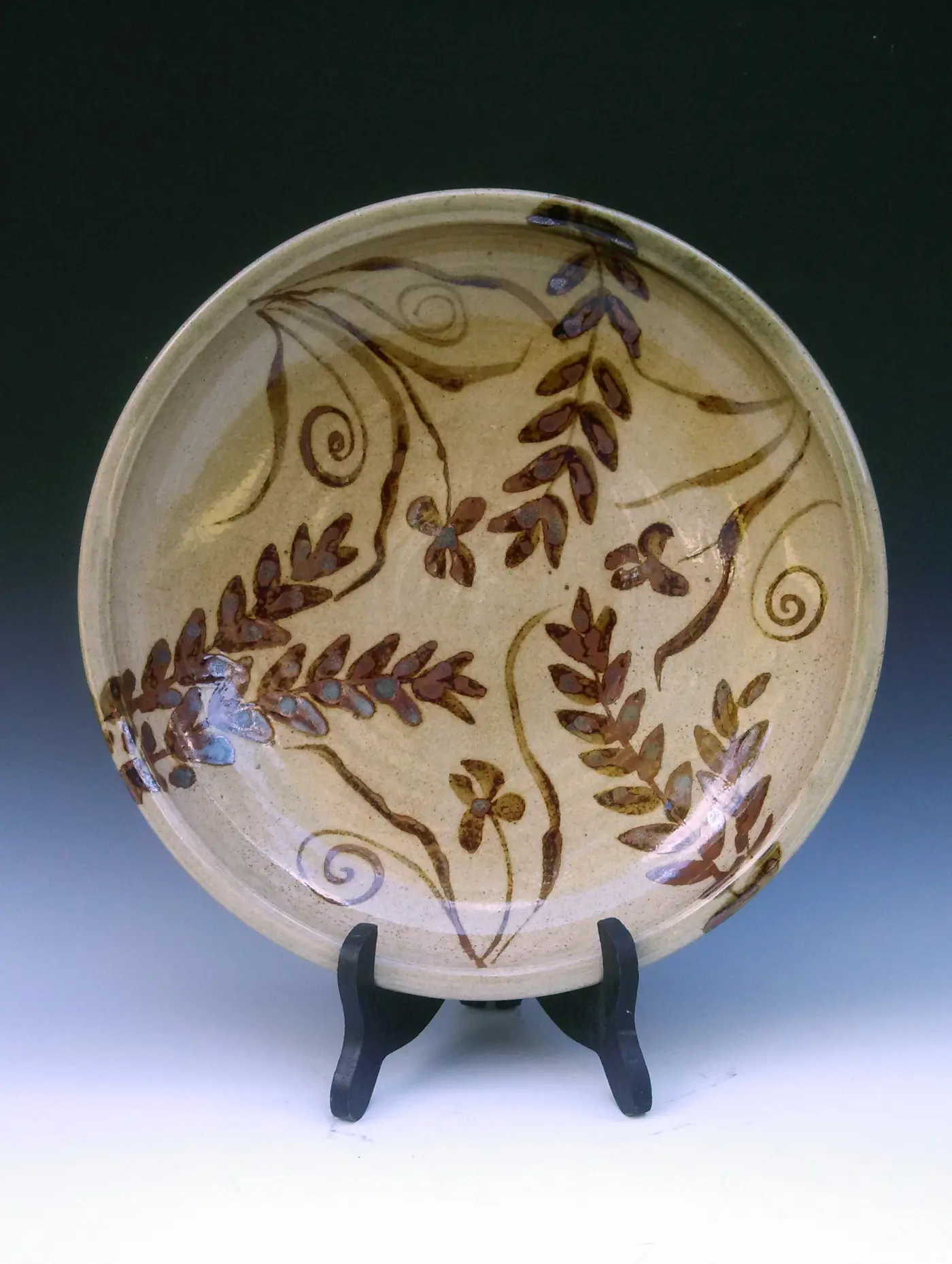 Plate with Fern