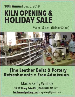 10th Annual Kiln Opening & Holiday Sale, 2018 postcard