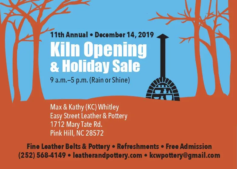11th Annual Kiln Opening & Holiday Sale, 2019 postcard