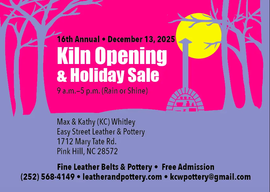 16th Annual Kiln Opening & Holiday Sale, 2025 postcard